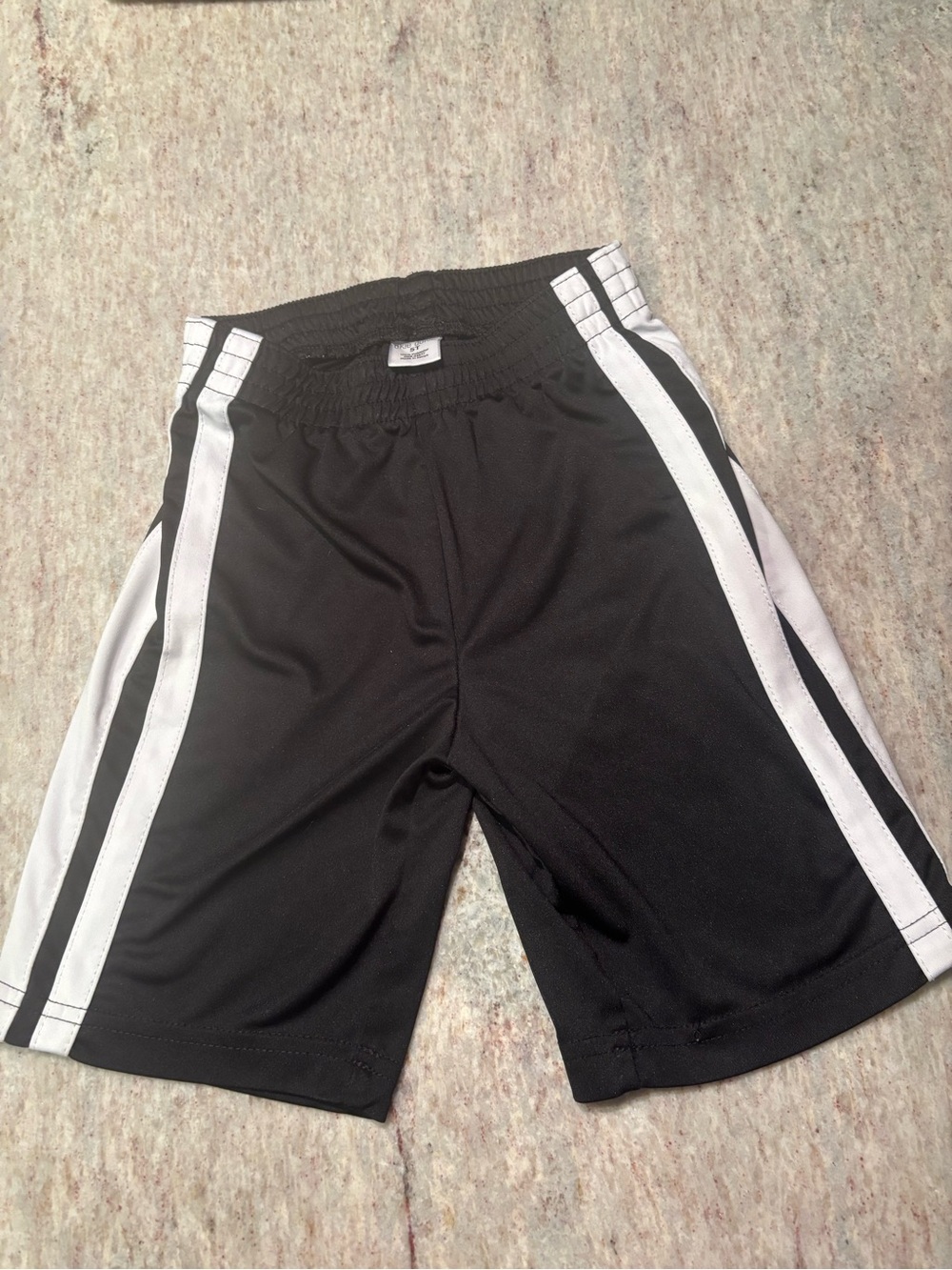 okie dokie Black Elastic Waist Shorts